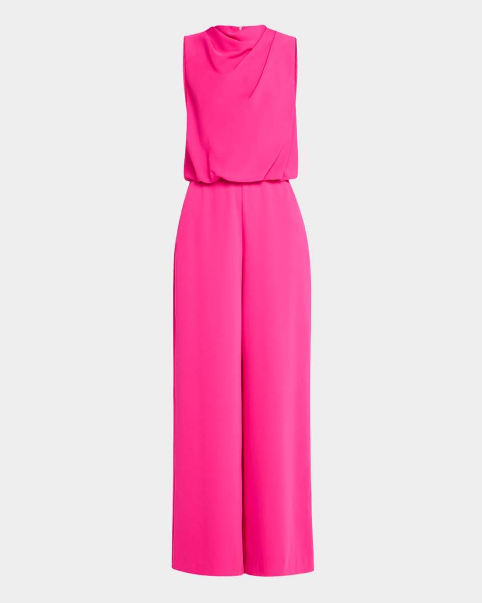 Bleecker Sleeveless Cowl-Neck Jumpsuit
